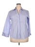 Foxcroft Blue 3/4 Sleeve Button-Down Shirt Size 18 - photo 1