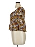Almost Famous Brown Short Sleeve Top Size XL - photo 5