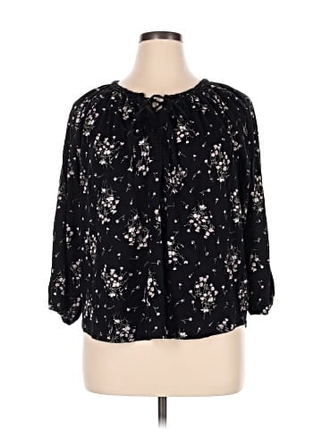 Chaps 3/4 Sleeve Blouse (view 1)