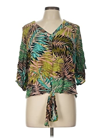 Democracy 3/4 Sleeve Blouse (view 1)