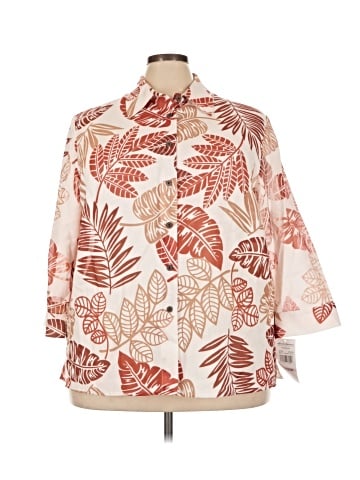 Alfred Dunner 3/4 Sleeve Button-Down Shirt (view 1)