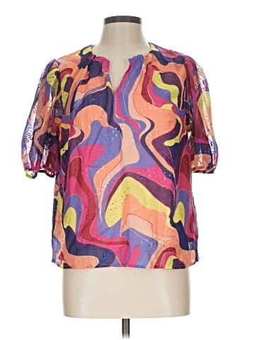 Nicole Miller Short Sleeve Blouse (view 1)