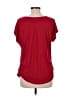 Luxology Red Short Sleeve Blouse Size M - photo 2
