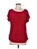 Luxology Red Short Sleeve Blouse Size M - photo 1