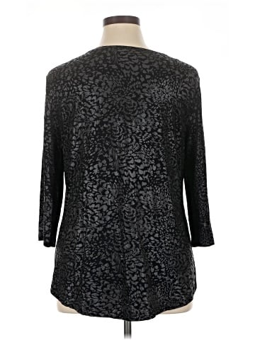 JM Collection 3/4 Sleeve Top (view 2)