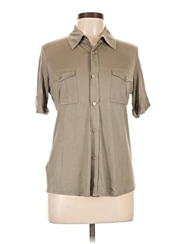 Stefanel Short Sleeve Silk Top (view 1)