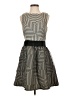 Freeway 100% Polyester Houndstooth Black Casual Dress Size S - photo 1