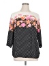 Talbots 100% Polyester Black 3/4 Sleeve Blouse Size 0X - photo 1