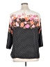 Talbots 100% Polyester Black 3/4 Sleeve Blouse Size 0X - photo 2