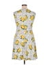 Wisp Print Yellow Casual Dress Size 14 - photo 2