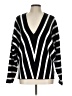 Moth Stripes Black Pullover Sweater Size L - photo 1