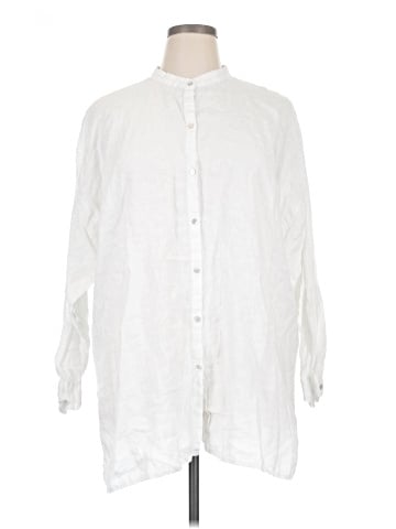 Eileen Fisher 3/4 Sleeve Button-Down Shirt (view 1)