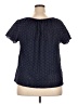 Ellos Blue Short Sleeve Blouse Size 18 - photo 2