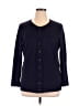 August Silk Blue Cardigan Size 1X - photo 1