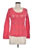 Lucky Brand Hearts Pink Pullover Sweater Size M - photo 1