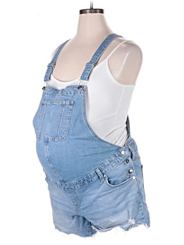 Isabel Maternity Overall Shorts (view 1)