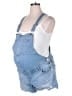 Isabel Maternity Blue Overall Shorts Size 14 Maternity - photo 1