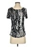 Peter Nygard Silver Short Sleeve Top Size S (estimated) - photo 1