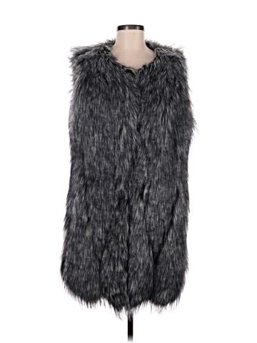 BCBGMAXAZRIA Faux Fur Vest (view 1)