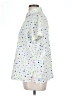 Studio Works Polka Dots White Short Sleeve Button-Down Shirt Size L - photo 5