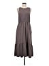 Zella Solid Gray Casual Dress Size M - photo 1