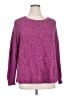 Faded Glory Tweed Purple Pullover Sweater Size 16 - 18 - photo 1