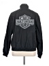 Harley Davidson 100% Nylon Solid Black Jacket Size 16 - photo 2