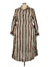 BLOOMCHIC 100% Rayon Stripes Brown Casual Dress Size 22 - photo 1