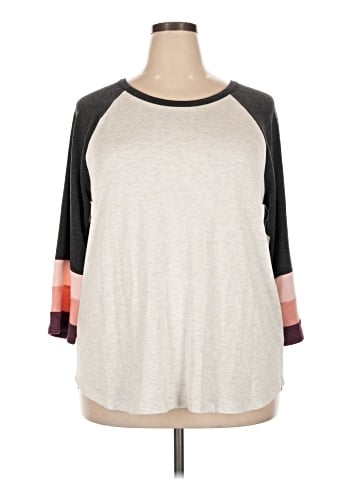 Pink Clover 3/4 Sleeve T-Shirt (view 1)
