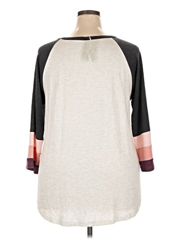 Pink Clover 3/4 Sleeve T-Shirt (view 2)
