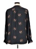 T Tahari 100% Polyester Floral Gray Long Sleeve Blouse Size XL - photo 2