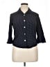Blair Polka Dots Black 3/4 Sleeve Button-Down Shirt Size XL (estimated) - photo 1