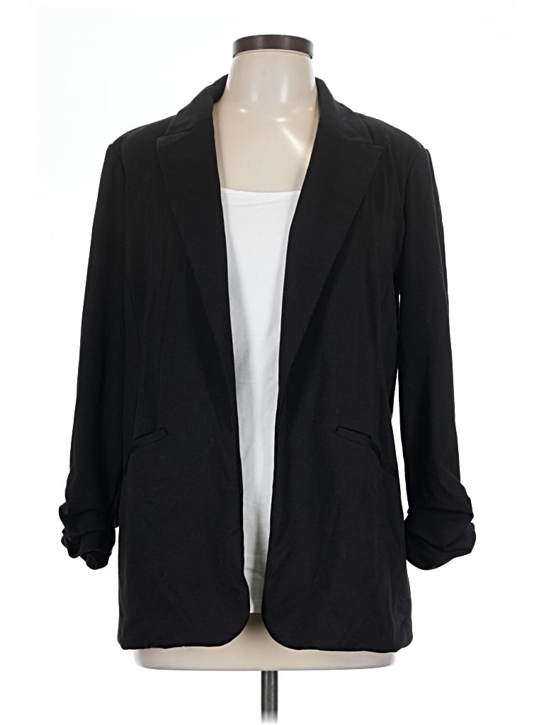 Pre-owned Nine West Blazer Jacket In Black