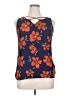 Fortune + Ivy 100% Polyester Floral Blue Sleeveless Blouse Size XL - photo 1