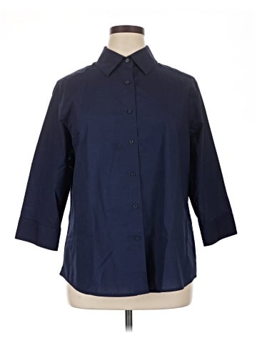 Foxcroft 3/4 Sleeve Button-Down Shirt (view 1)