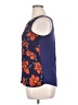 Fortune + Ivy 100% Polyester Floral Blue Sleeveless Blouse Size XL - photo 5