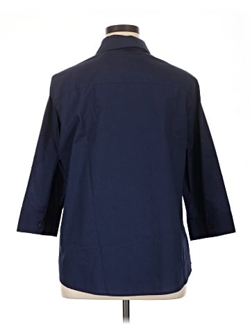 Foxcroft 3/4 Sleeve Button-Down Shirt (view 2)