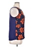 Fortune + Ivy 100% Polyester Floral Blue Sleeveless Blouse Size XL - photo 4
