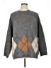 Madewell Argyle Gray Pullover Sweater Size XL - photo 1