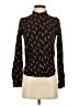 Monki Black Long Sleeve Blouse Size XXS - photo 1