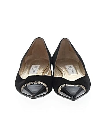 Jimmy Choo Lace Trim Flats (view 2)