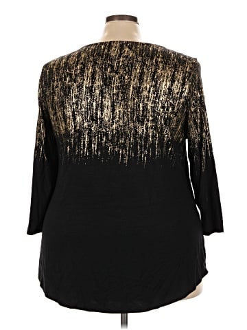 JM Collection 3/4 Sleeve Top (view 2)