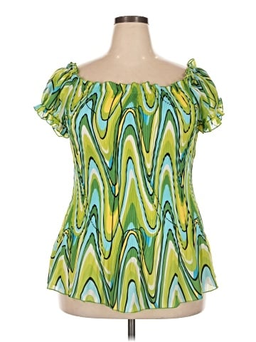 Ashley Stewart Short Sleeve Blouse (view 1)