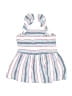 Splendid 100% Rayon Stripes White Dress Size 2T - photo 1