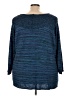 Catherines 100% Acrylic Blue Poncho Size 3X - photo 2