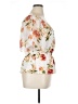 Perseption Concept White Short Sleeve Blouse Size XL - photo 4