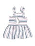 Splendid 100% Rayon Stripes White Dress Size 2T - photo 2