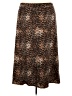 Faded Glory Animal Print Brown Casual Skirt Size 4X - photo 1