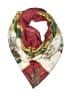 Marcelle Griffon 100% Silk Burgundy Silk Scarf One size - photo 1
