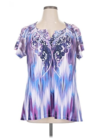 One World Short Sleeve Blouse (view 1)